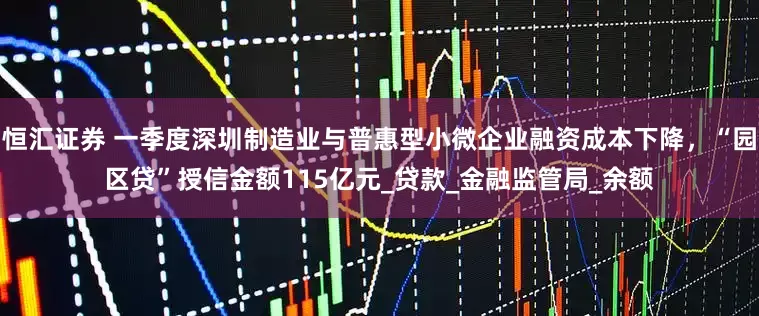 恒汇证券 一季度深圳制造业与普惠型小微企业融资成本下降，“园区贷”授信金额115亿元_贷款_金融监管局_余额