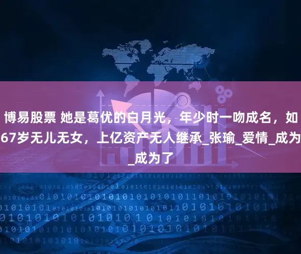 博易股票 她是葛优的白月光，年少时一吻成名，如今67岁无儿无女，上亿资产无人继承_张瑜_爱情_成为了
