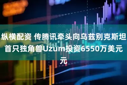 纵横配资 传腾讯牵头向乌兹别克斯坦首只独角兽Uzum投资6550万美元